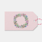 Floral Berries Wreath Geschenkanhänger (Vorderseite (Horizontal))