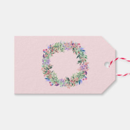 Floral Berries Wreath Geschenkanhänger