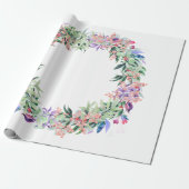 Floral Berries Wreath Geschenkpapier (Ungerollt)