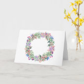 Floral Berries Wreath Karte (Gelbe Blume)