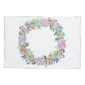 Floral Berries Wreath Kissenbezug (Rückseite)