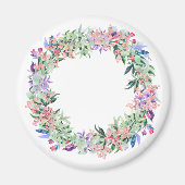 Floral Berries Wreath Magnet (Vorne)