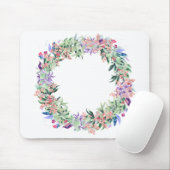 Floral Berries Wreath Mousepad (Mit Mouse)