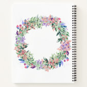 Floral Berries Wreath Notizblock (Rückseite)