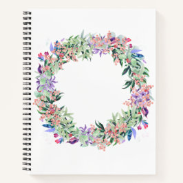 Floral Berries Wreath Notizblock