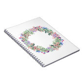 Floral Berries Wreath Notizblock (Rechte Seite)