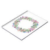 Floral Berries Wreath Notizblock (Linke Seite)