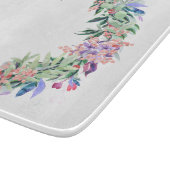 Floral Berries Wreath Schneidebrett (Ecke)