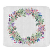Floral Berries Wreath Schneidebrett (Vorderseite)