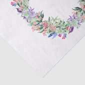 Floral Berries Wreath Seidenpapier (Ausschnitt)