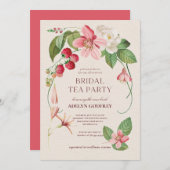 floral berry Wildflower Bridal Shower Einladung (Vorne/Hinten)