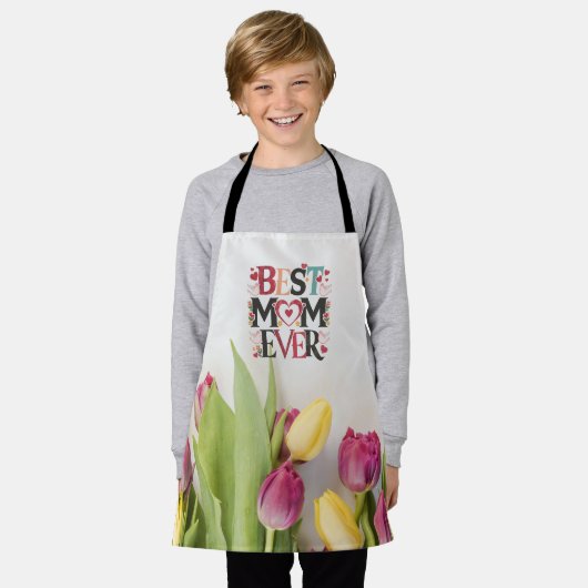 Floral Best Mama je Schürze (Getragen)