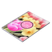 Floral Best Teacher Personalisiert Notizblock (Linke Seite)