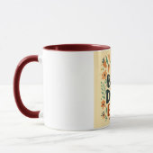 Floral Best Vater je Heartfelt Tasse (Links)