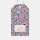 Floral bestickte Hochzeitstipps Vielen Dank Geschenkanhänger (Vorderseite)