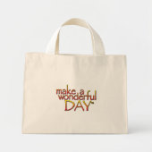 Floral-Beutel (rot und weiß) Mini Stoffbeutel (Vorne)