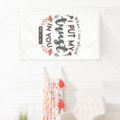 Floral Bible Verse Art 'I put my trust in you' Banner (Insitu)