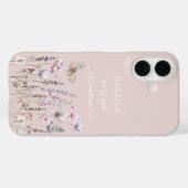 Floral Bible Verse Case-Mate iPhone Hülle (Rückseite (Horizontal))