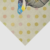 Floral Bird Cage Ephemere Decoupage Vintag Seidenpapier (Ausschnitt)