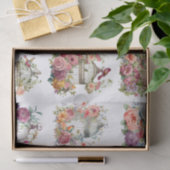 Floral Bird Cages for Small Decoupage Projects Seidenpapier (Geschenk)