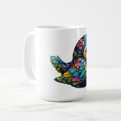 Floral Bird Harmony Kaffeetasse (Vorderseite Links)