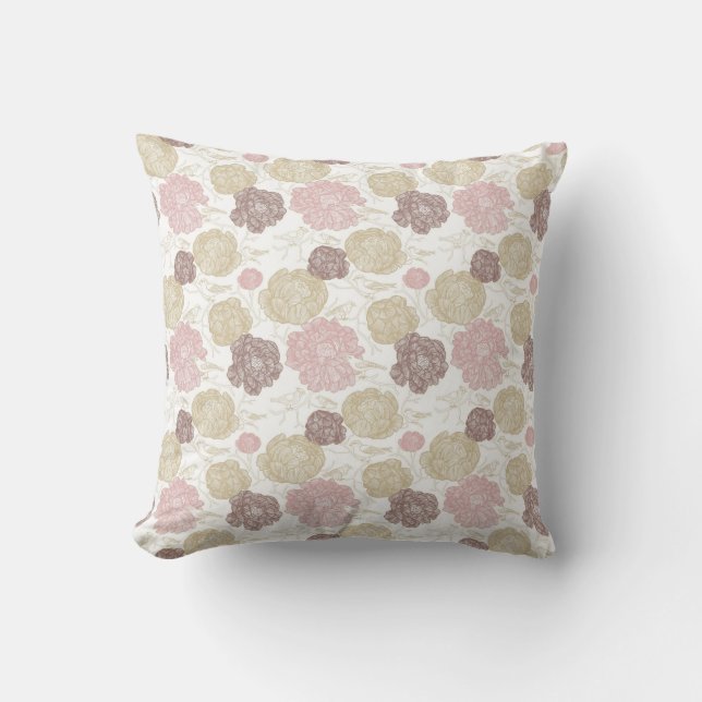 Floral Bird Pillow Kissen (Vorderseite)