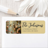 Floral Bird Themed Address Labels (Insitu)
