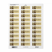 Floral Bird Themed Address Labels (Vorne)