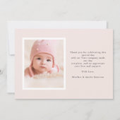 Floral Birth Ankündigung (Rückseite)