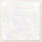 Floral Birthday Brunch Glasuntersetzer (Rückseite)