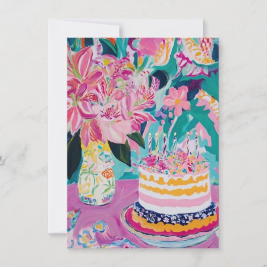 Floral Birthday Card (Vorderseite)