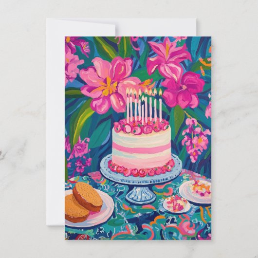 Floral Birthday Card (Vorderseite)