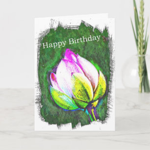 Floral Birthday Card Karte