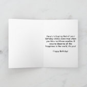 Floral Birthday Card Karte (Innenseite)