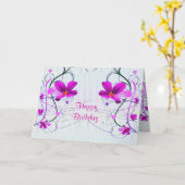 Floral Birthday Card Karte (Gelbe Blume)