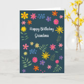 Floral Birthday Card Karte (Gelbe Blume)