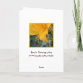 Floral Birthday Card Karte (Rückseite)