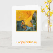 Floral Birthday Card Karte (Gelbe Blume)