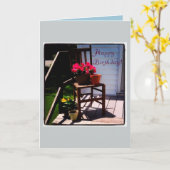 Floral Birthday Card Karte (Gelbe Blume)