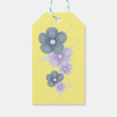Floral Birthday Geschenketiketten Geschenkanhänger (Rückseite)