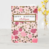 Floral Birthday Karte (Gelbe Blume)
