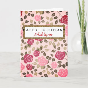 Floral Birthday Karte