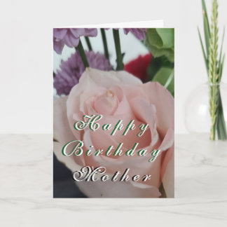 Floral Birthday Mother Folded Greeting Card Karte