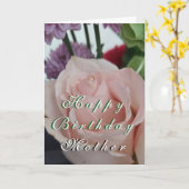 Floral Birthday Mother Folded Greeting Card Karte (Gelbe Blume)