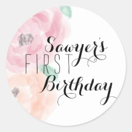 Floral Birthday Sticker