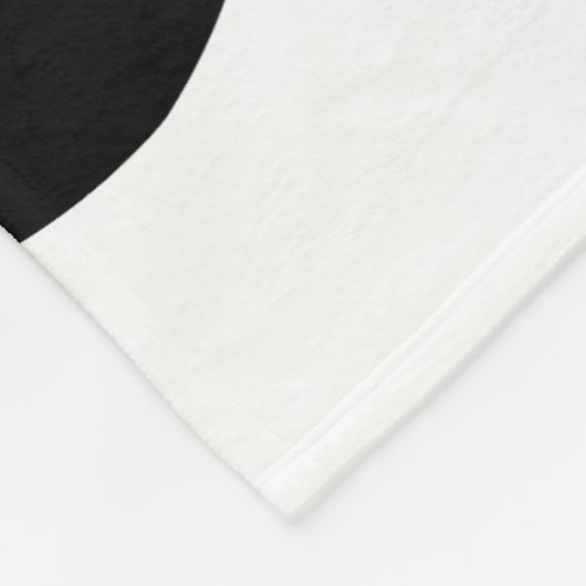 Floral Black Blume Floral Fleecedecke (Ecke)