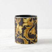 Floral Black Gold Tasse (Zentrum)