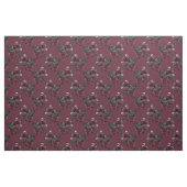 Floral Black Raven on Wine Stoff (Fat Quarter (45,7 x 55,9 cm))