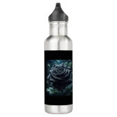 Floral Black Rose Edelstahlflasche (Rechts)