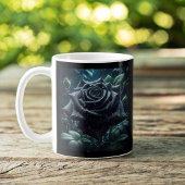Floral Black Rose Kaffeetasse